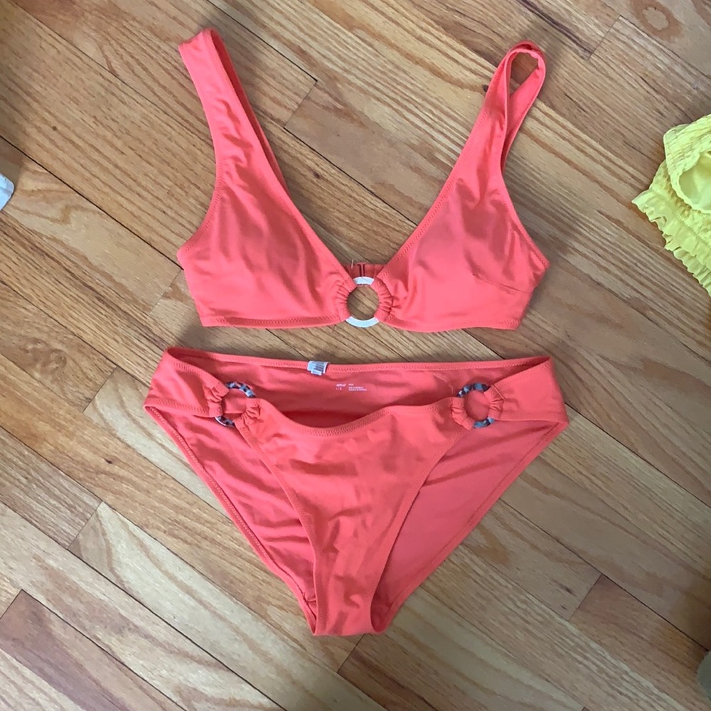 Salmon colored Aerie Bathing Suit